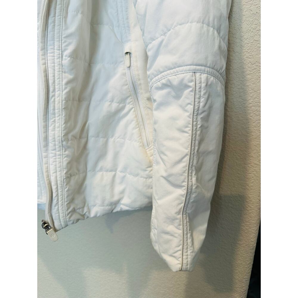 Lululemon Extra Mile Jacket White Removable Hood Insulated Winter Coat 10 - Picture 5 of 12